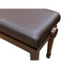 Piano Fiks SKG-20 B44 L31 Ława do pianina orzech mat brązowa skóra